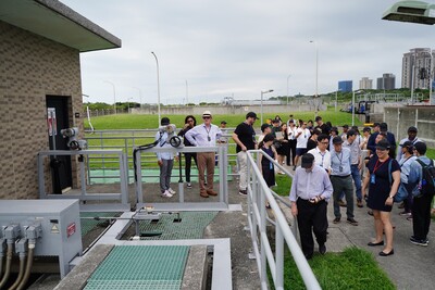 圖四: 參訪淡水水資源回收中心