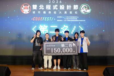 第二名「Cashifa」團隊，透過建立四層食安監管架構之視覺化儀表板方案，協助政府、店家與消費者降低風險。