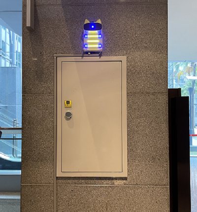 光標籤設備設置於1樓大廳