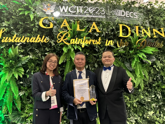 New Taipei City participated in the 2023 Global Innovation and Tech Excellence Awards held by WITSA and won the first prize of the 